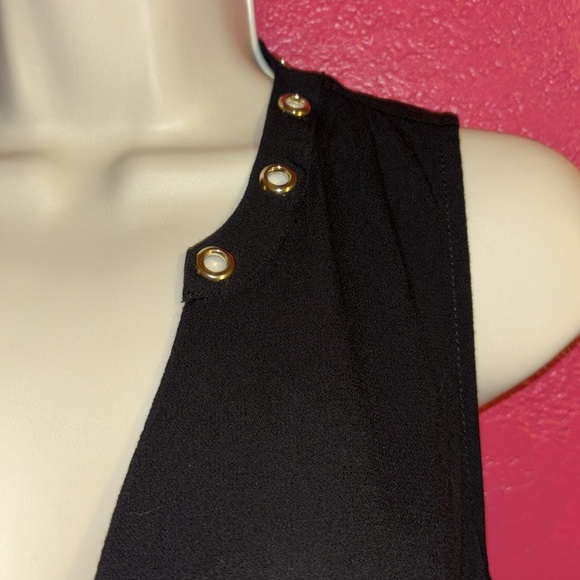 Torrid plus size black whimsigoth, goth rock and roll rayon grommet tank. Sz 00X - Picture 5 of 13